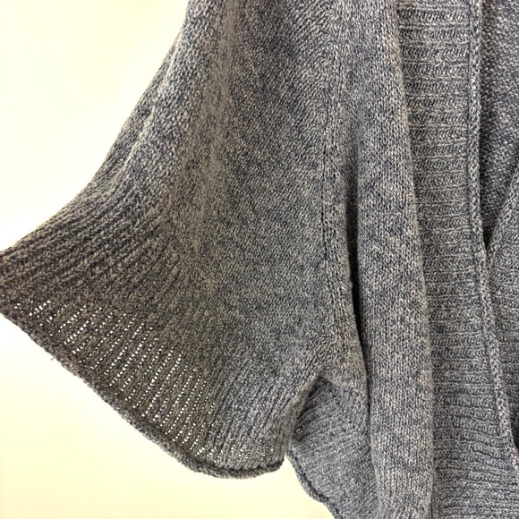 Soft Surroundings Brown Heather Cotton Cape Marled Single Button Cardigan (S/M) - Picture 11 of 15